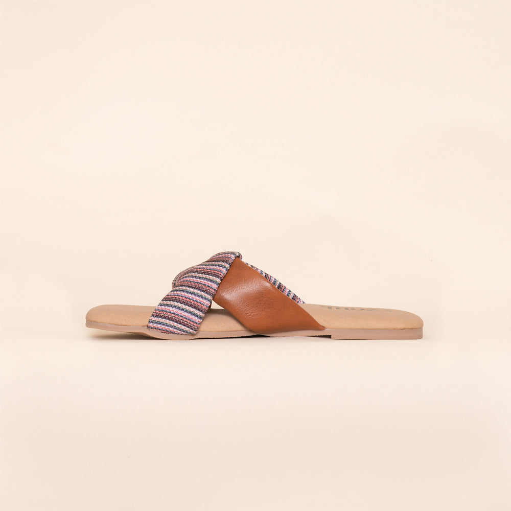 Rohtang Stripes Cross Sliders