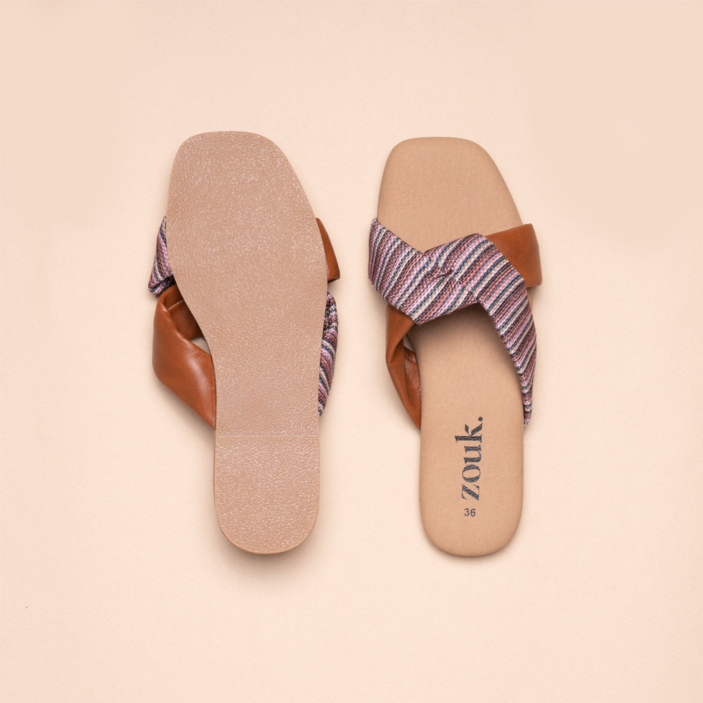 Rohtang Stripes Cross Sliders