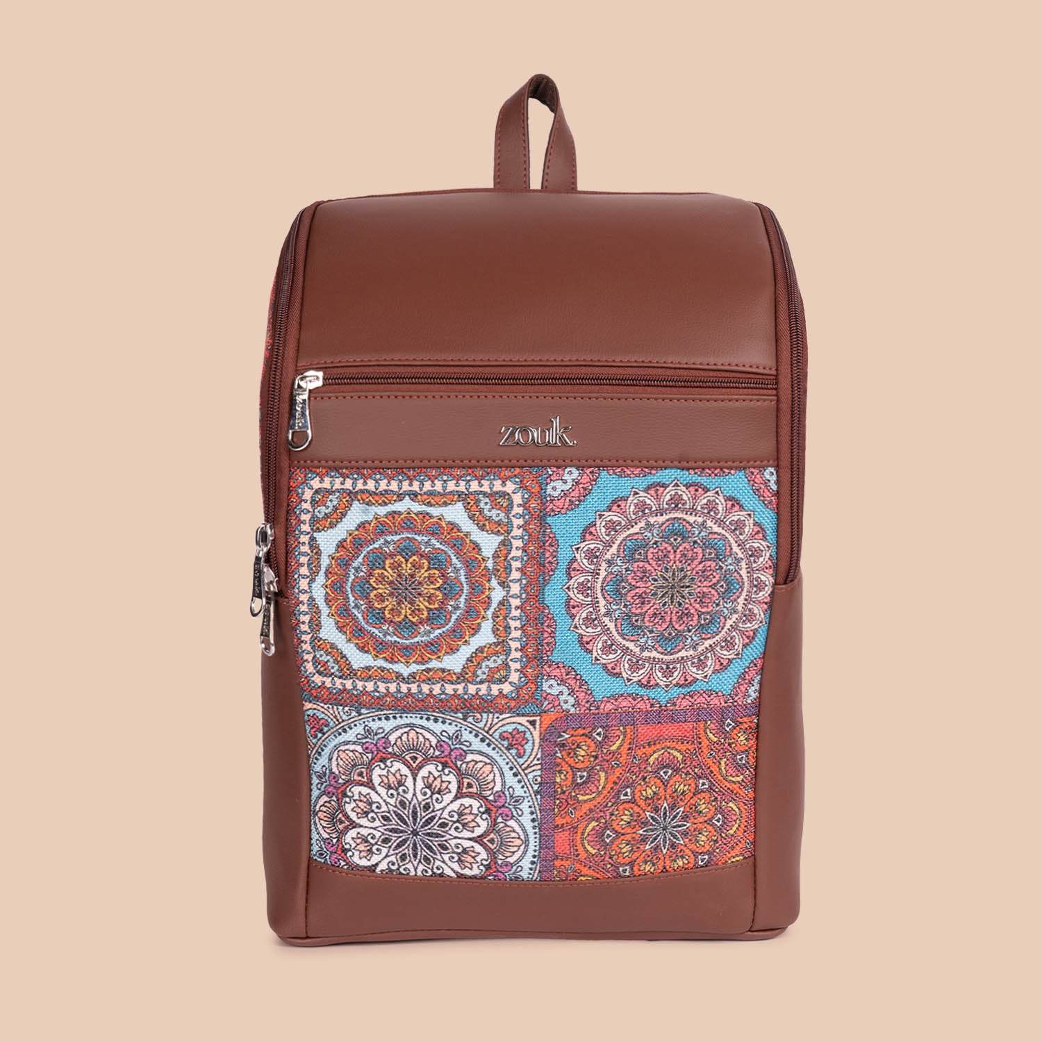 Amalia Backpack (Large) - Multicolor Mandala Print