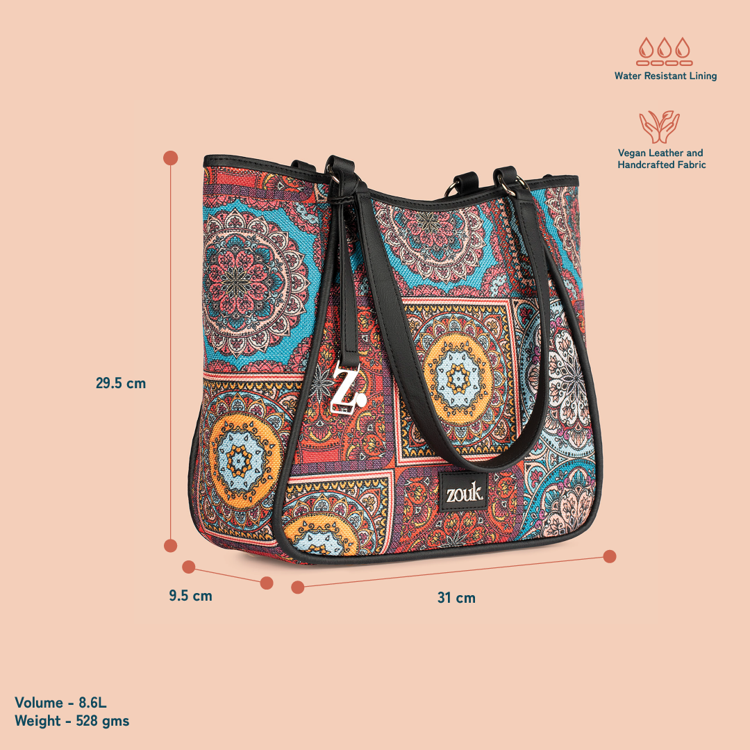 Rhea Kapoor - Multicolor Mandala Print Naisha Tote Bag